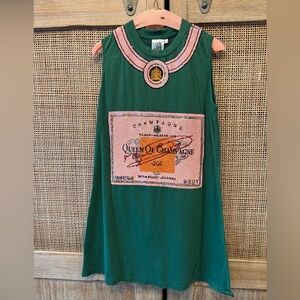 Queen of Sparkles - Champagne T-shirt Dress